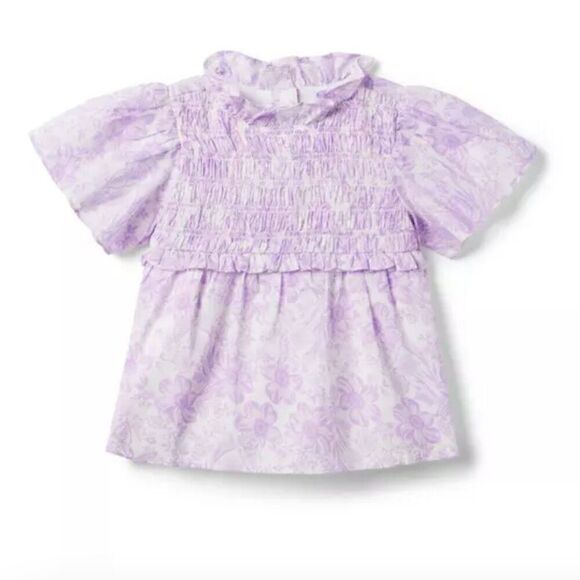 Janie and Jack Other - Janie and Jack 100046698 The Chelsea Smocked Top - pixie purple floral NWT
